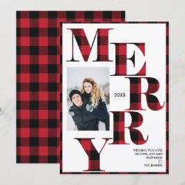 Merry | Red Buffalo Play Lodrät Photo Helgdag Inbjudningar