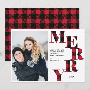 Merry Red Buffalo Play Photo Helgdag Inbjudningar