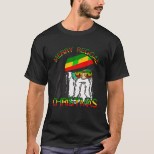 Merry Reggae jul Rasta Santa Julafton Rastafari T Shirt