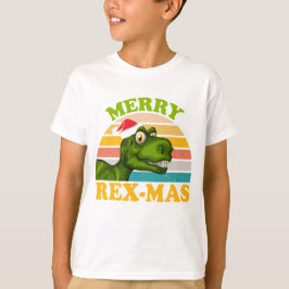 Merry Rex-mas jul Dinosaur Cute Dino T Shirt