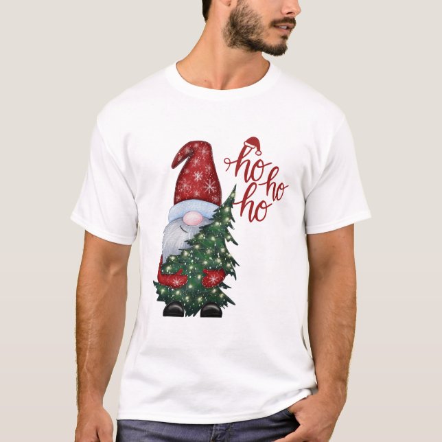 Merry Rexmas Cute Funny jul T Shirt (Framsida)