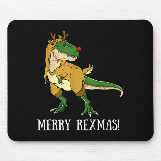 Merry Rexmas Reindeer T-rex Rudolph Dinosaur Chris Musmatta (Framsidan)