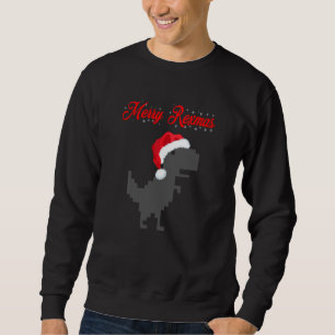 Merry Rexmas Santa Trex Dino Småbarn Boys Christma Lång Ärmad Tröja