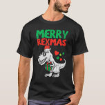 Merry Rexmas Santa Trex Dino Småbarn Boys Christma T Shirt<br><div class="desc">Merry Rexmas Santa Trex Dino Småbarn Boys jul PJs Kids.</div>