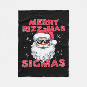 Merry Rizz Mas Sigmas - Coolan Santa Ansikte Gen A Fleecefilt