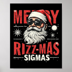 Merry Rizz Mas Sigmas - Coolan Santa Ansikte Gen A Poster