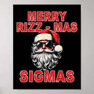 Merry Rizz Mas Sigmas - Coolan Santa Ansikte Gen A Poster