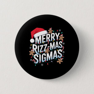 Merry Rizz Mas Sigmas Funny Alpha jultomten Knapp