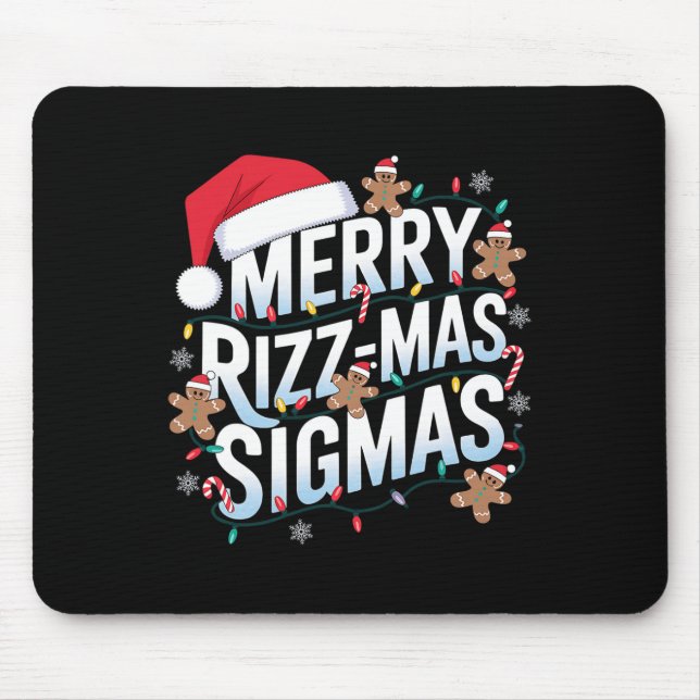 Merry Rizz Mas Sigmas Funny Alpha jultomten Musmatta (Framsidan)