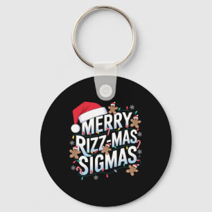 Merry Rizz Mas Sigmas Funny Alpha jultomten Nyckelring
