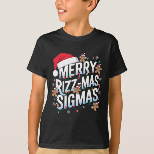 Merry Rizz Mas Sigmas Funny Alpha jultomten T Shirt