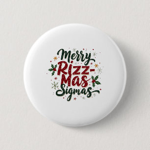 Merry Rizz Mas Sigmas Funny Gen Alpha Julafton San Knapp