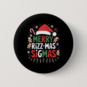 Merry Rizz Mas Sigmas Funny Gen Alpha X-mas Santa Knapp