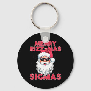 Merry Rizz Mas Sigmas Funny Jultomten jul Nyckelring
