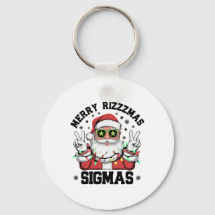 Merry Rizz Mas Sigmas Funny Jultomten jul Nyckelring