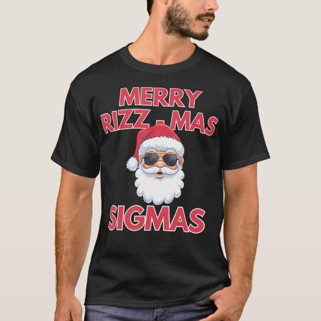 Merry Rizz Mas Sigmas - Gen Alpha Mitten School Ch T Shirt (Framsida)