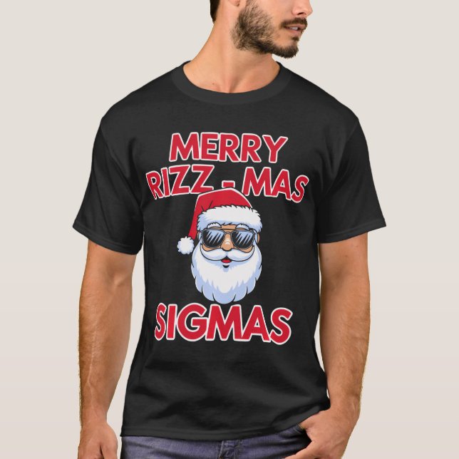 Merry Rizz Mas Sigmas - Gen Alpha Mitten School T Shirt (Framsida)