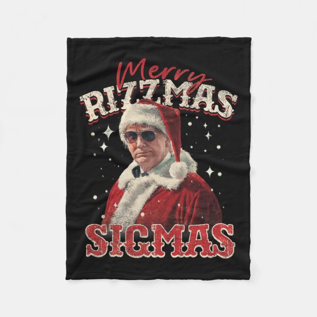 Merry Rizz Mas Sigmas - Gen Alpha Mitten School Tr Fleecefilt (Framsidan)