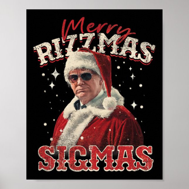 Merry Rizz Mas Sigmas - Gen Alpha Mitten School Tr Poster (Framsidan)