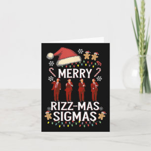 Merry Rizz Mas Sigmas Gen Alpha Trump-julpj Kort