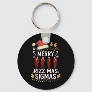 Merry Rizz Mas Sigmas Gen Alpha Trump-julpj Nyckelring