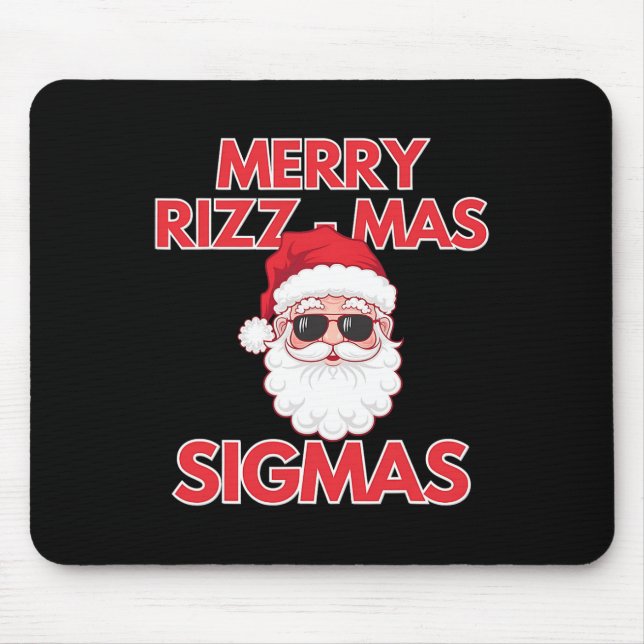 Merry Rizz Mas Sigmas jul Rizzmas Funny Sant Musmatta (Framsidan)