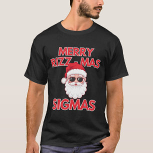 Merry Rizz Mas Sigmas jul Rizzmas Funny Sant T Shirt