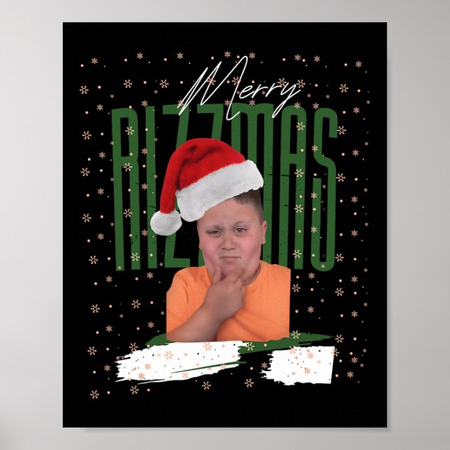 Merry Rizzler jul Helgdag Rizzler Tonåring Boys Poster (Framsidan)