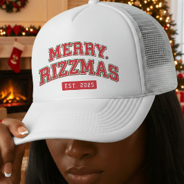Merry Rizzmas Athletic Sports Funny Christmas Red Keps
