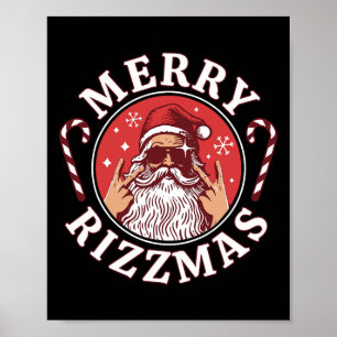 Merry Rizzmas Kids Tonåringar School Funny Jul Sa Poster