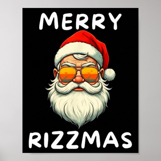 Merry Rizzmas Kids Tonåringar School Funny Jul Sa Poster (Framsidan)