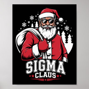 Merry Rizzmas Sigma Claus Funny Jultomten 1 Poster