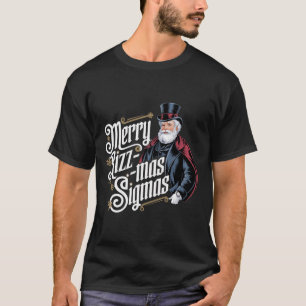 Merry Rizzmas Sigmas Funny Jultomten Alpha Gen T Shirt