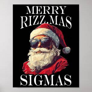 Merry Rizzmas Sigmas - Julafton Jul Jultomten Poster