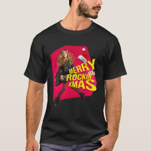 Merry Rockin Julafton jul, sten och rulle flicka s T Shirt