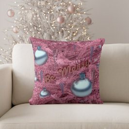 Merry Rosa Julgran Festive Dekorativ kudde