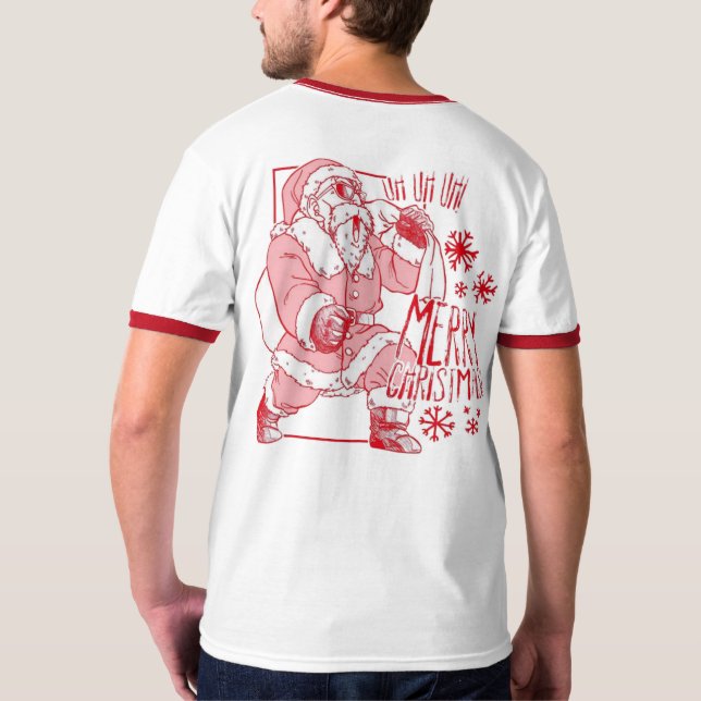 🎄Merry Saiyan Christmas Tee – Holiday Power Style (Baksida)