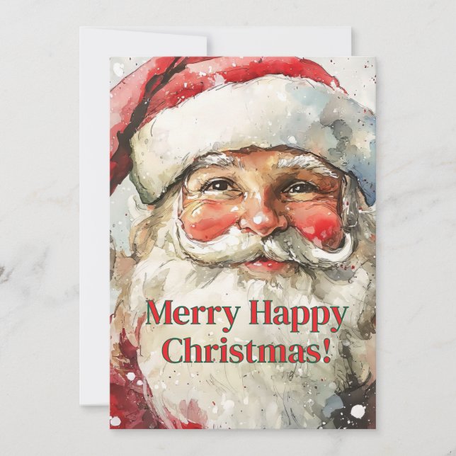 Merry Santa jul Kort (Framsida)