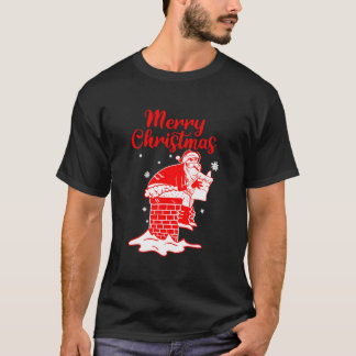 Merry Santa Poog Winter Snow T Shirt