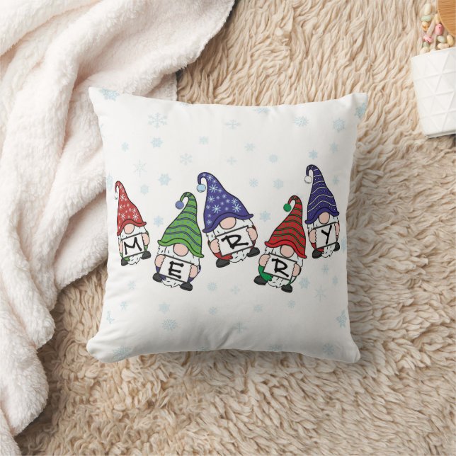 Merry Scattered Gnomes Kudde (Filt)