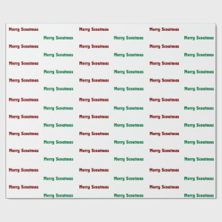 Merry Scoutmas Troop Wrapping Paper Presentpapper