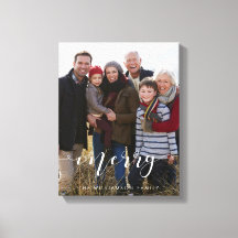 Merry Script-familjens fotojulkeepsaké