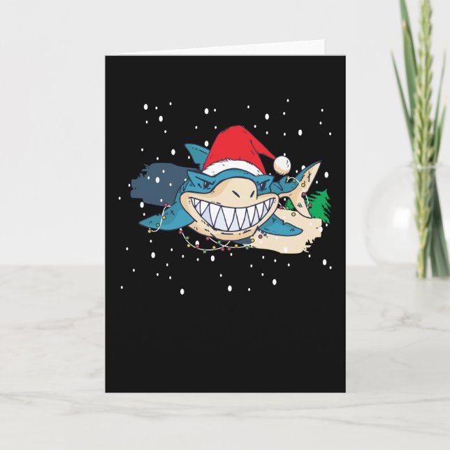 Merry Shark jul Kort (Framsida)