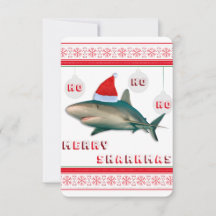 Merry Sharkmas-julkort