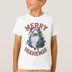 Merry sharkmas t shirt