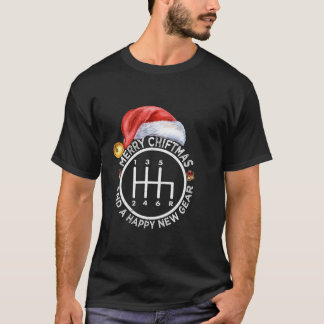 Merry Shiftmas och Lycklig New Gear Festive Automo T Shirt