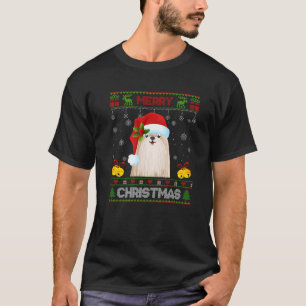 Merry Shih Tzu jul Pajama Ugly Santa Santa Santa S T Shirt
