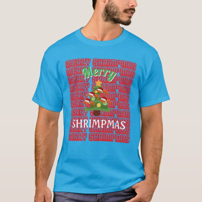 Merry Shrimpmas T-shirt (Framsida)