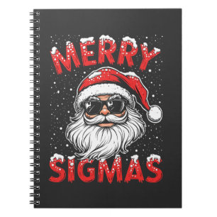 Merry Sigmas Funny Gen Alpha Mitten School Christm Anteckningsbok