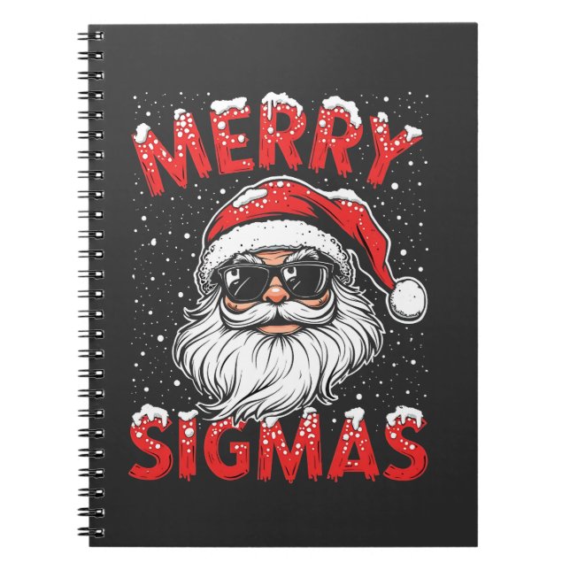 Merry Sigmas Funny Gen Alpha Mitten School Christm Anteckningsbok (Framsidan)